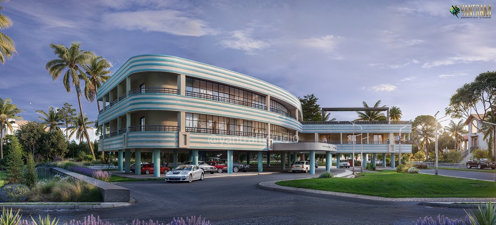 Modern Commercial Excellence by 3D Architectural Animation Sudio in Exterior Design