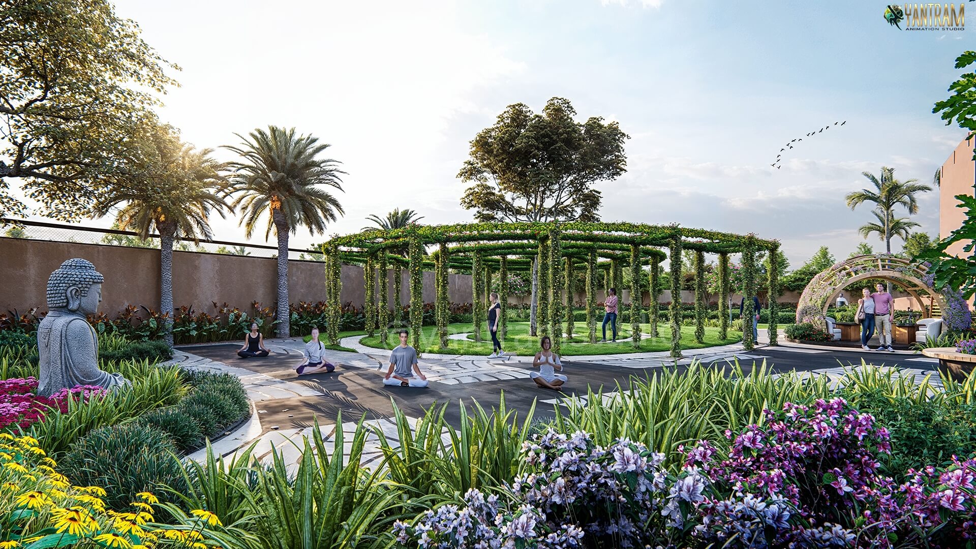 3D Architectural Visualisation Services for Peaceful Landscape & Wellness Spaces