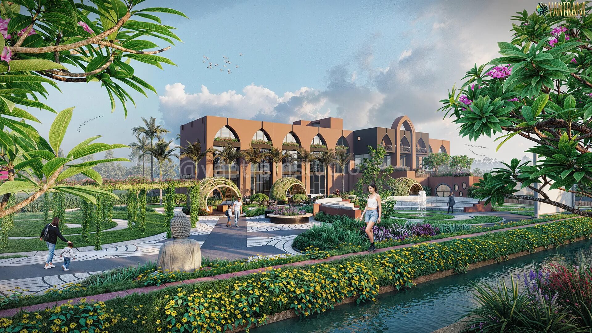 Luxury Resort Visualization by 3D Architectural Rendering Studio–Daytime Perspective 01.jpg
