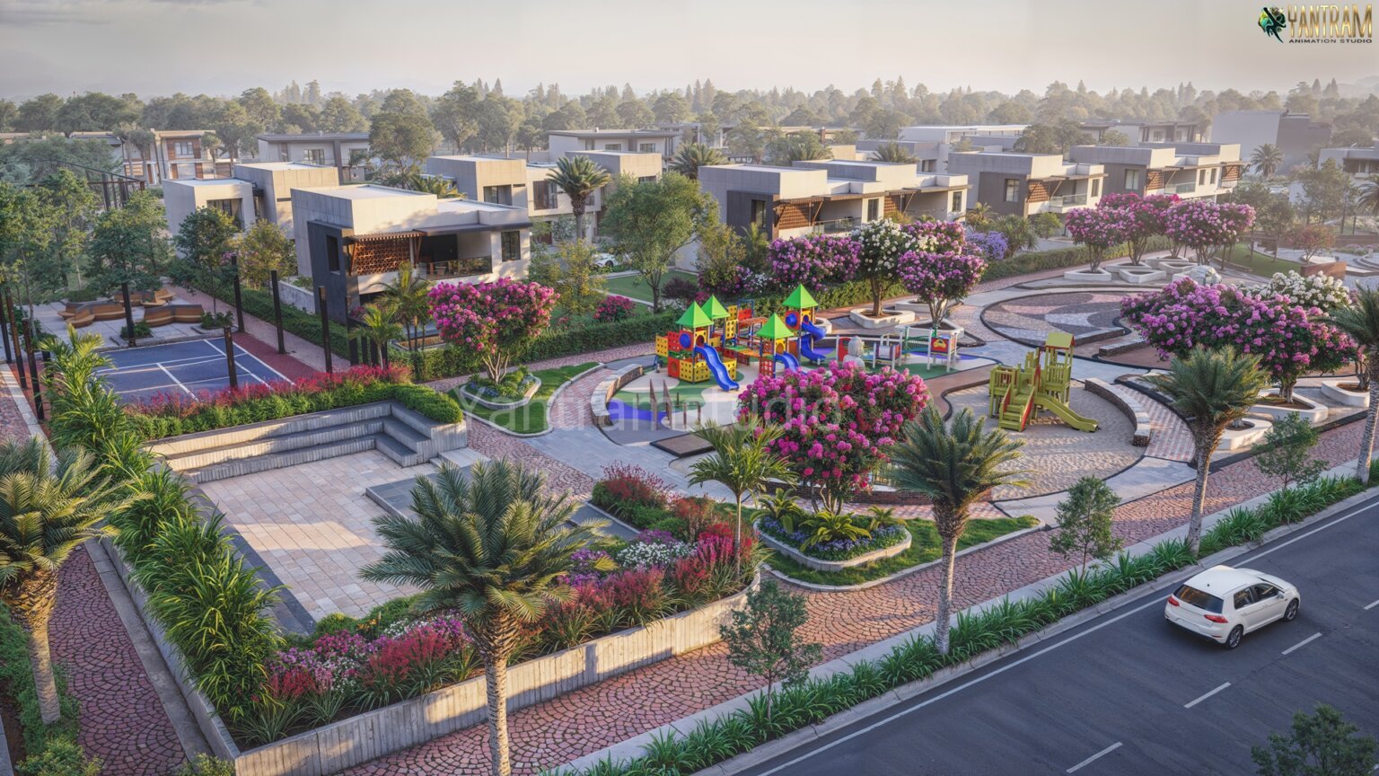 3D Architectural Rendering Company of Condo exterior, Taxes, USA