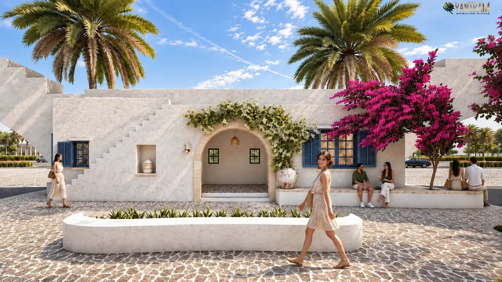 Minimalist Mediterranean homes visualized with 3D architecture — Architectural Design Company In Ukraine