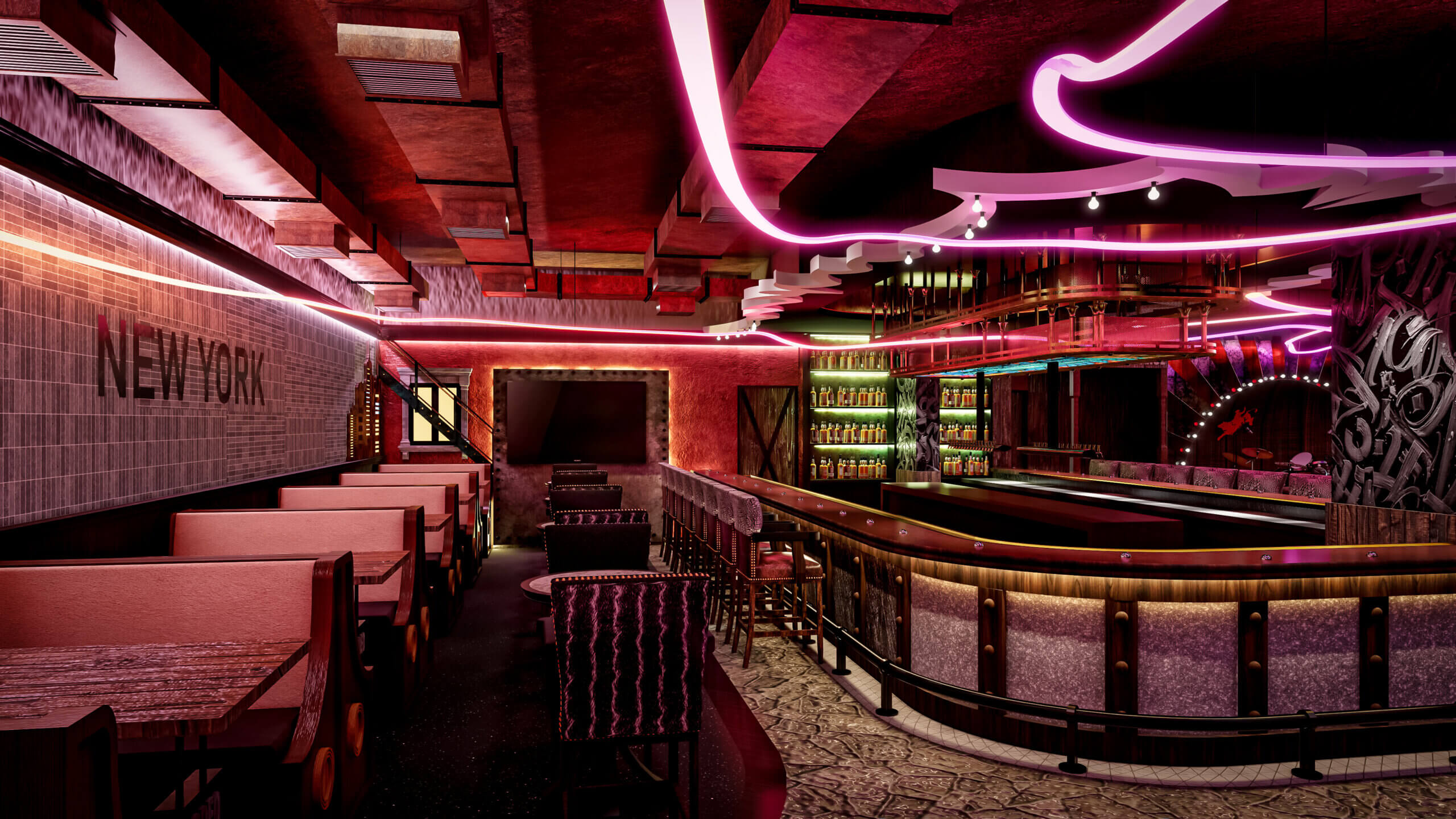 Modern Bar Concepts Brought to Life with BAR VIEW 3D Visualization