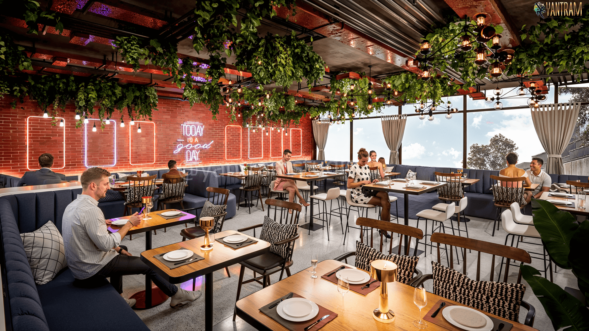 Modern Dining Spaces Visualized Through Interior Design 3D Rendering