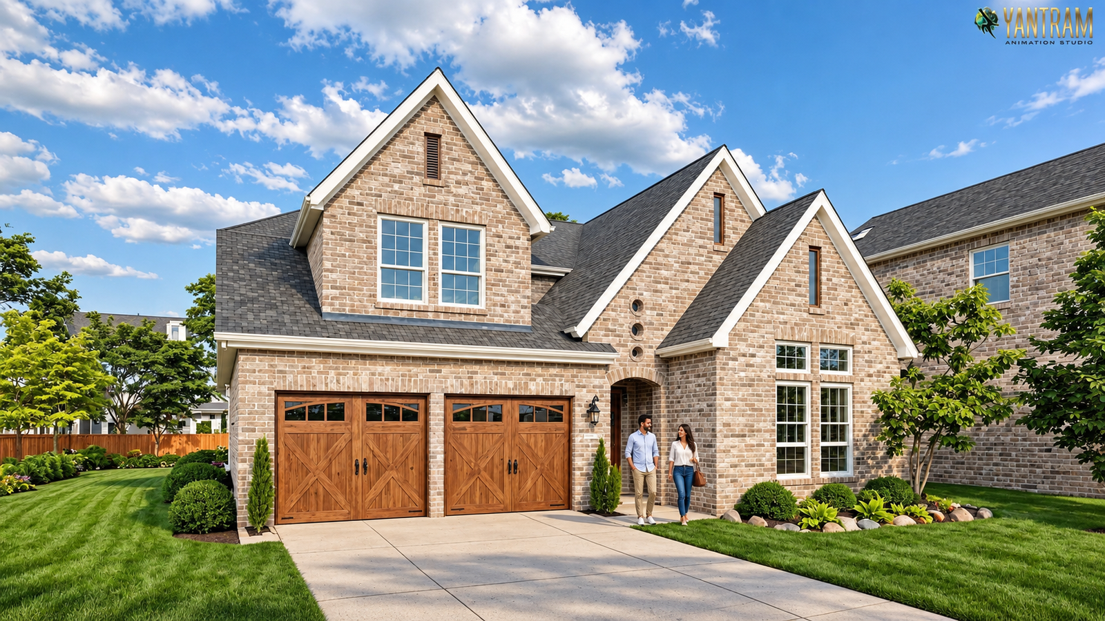 Realistic home visualization from a top rendering service — Architectural Rendering Company Philadelphia