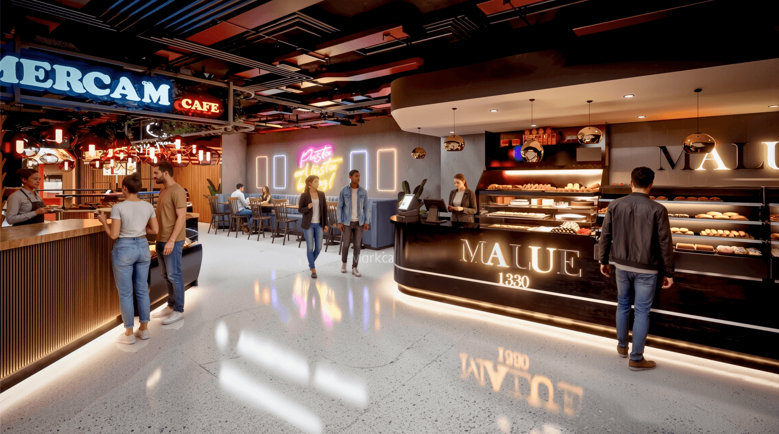Restaurant & Café Interior Design 3D Rendering Services in Manchester, UK | Yantram Studio