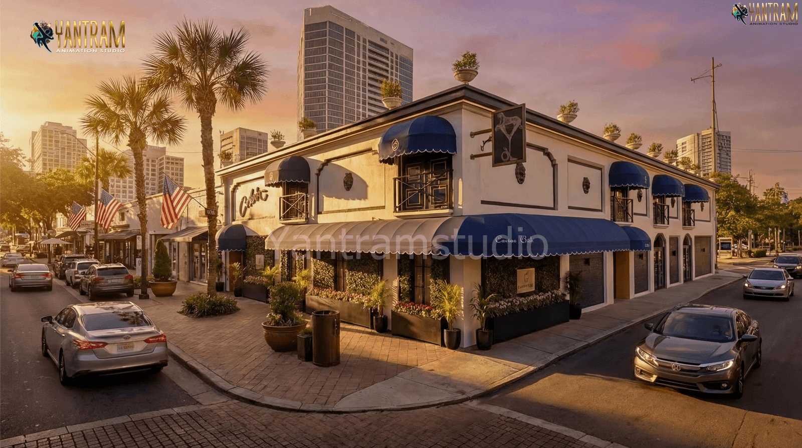 Architectural 3D Rendering Services in San Diego, California for Luxury Commercial and Urban Exterior Visualizations