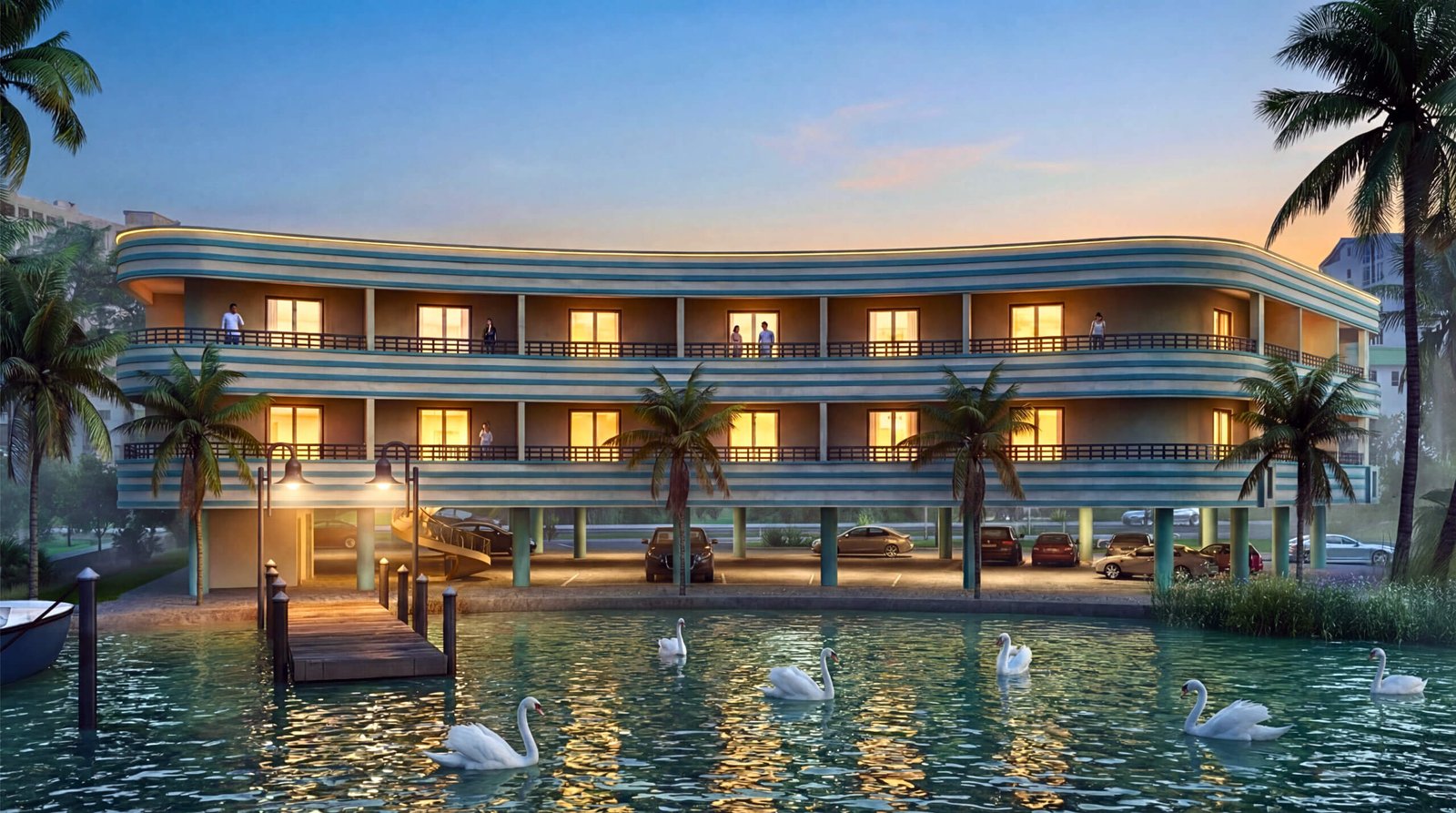 Waterfront Apartment Exterior