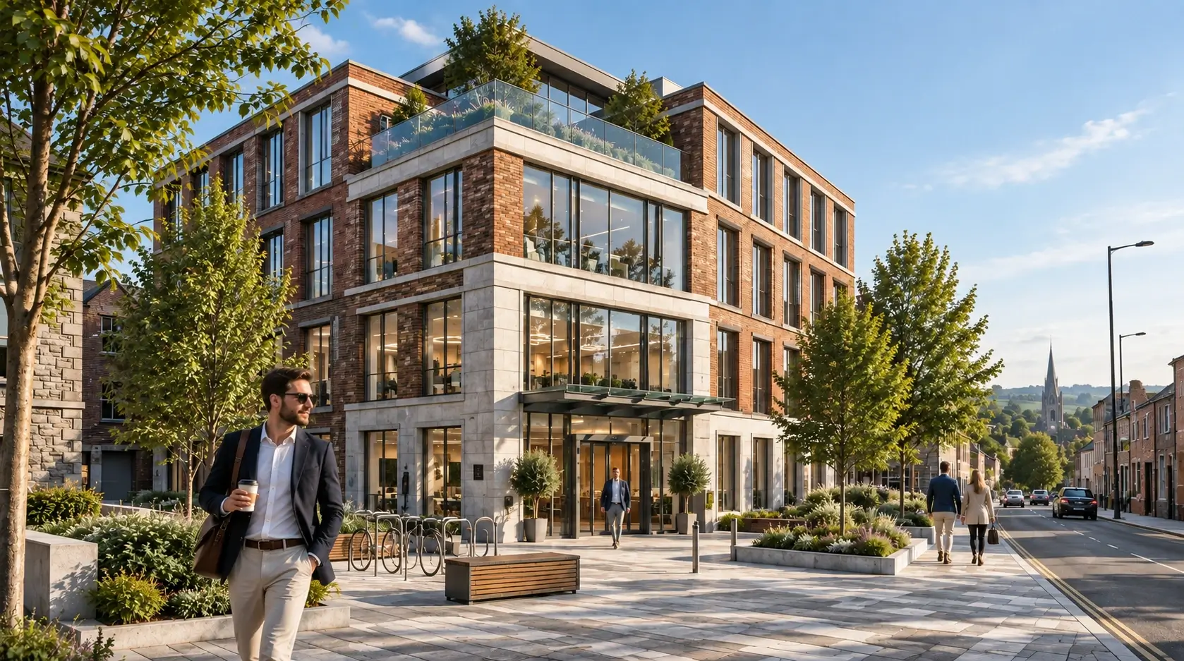 Commercial building exterior rendering in Dublin — House Exterior Rendering Dublin