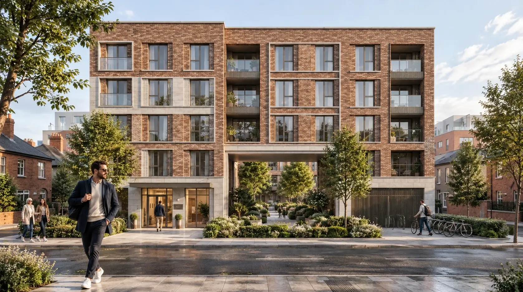 Dublin apartment building exterior visualization — Commercial Exterior Rendering Services Dublin